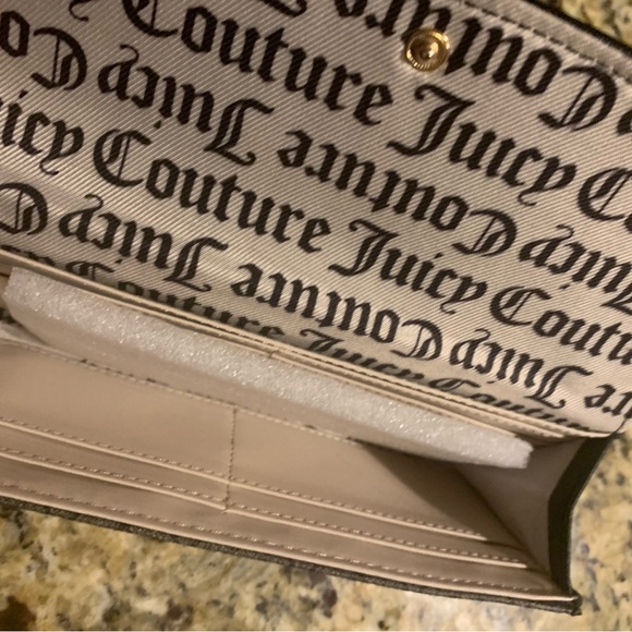 NWT Juicy Couture Long Wallet Clutch In Licorice W/Discounted Shipping - Picture 6 of 7